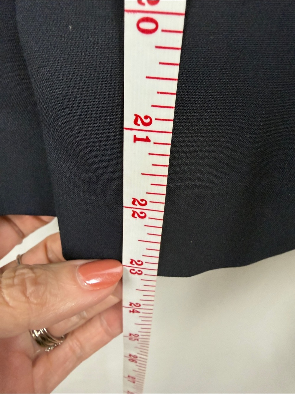 The Limited Navy Box Pleat Pencil Skirt - Picture 8 of 9